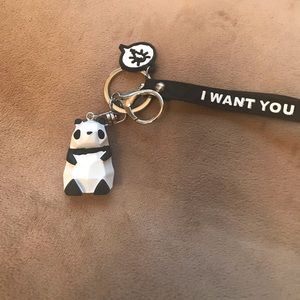 Cute Panda Keychain or Bag Charm